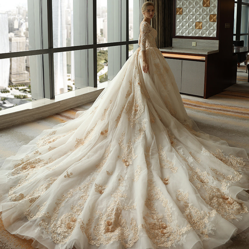 luxury wedding dress